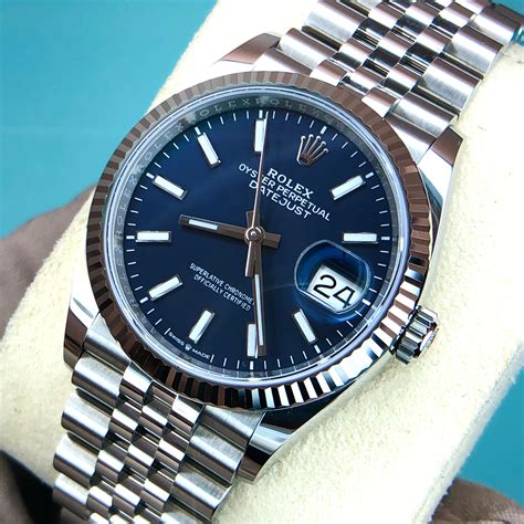 blue date just rolex|Rolex Datejust blue dial 36mm.